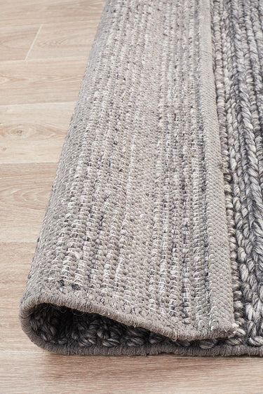 Eva Scandi Steel Grey Hand Woven Rug